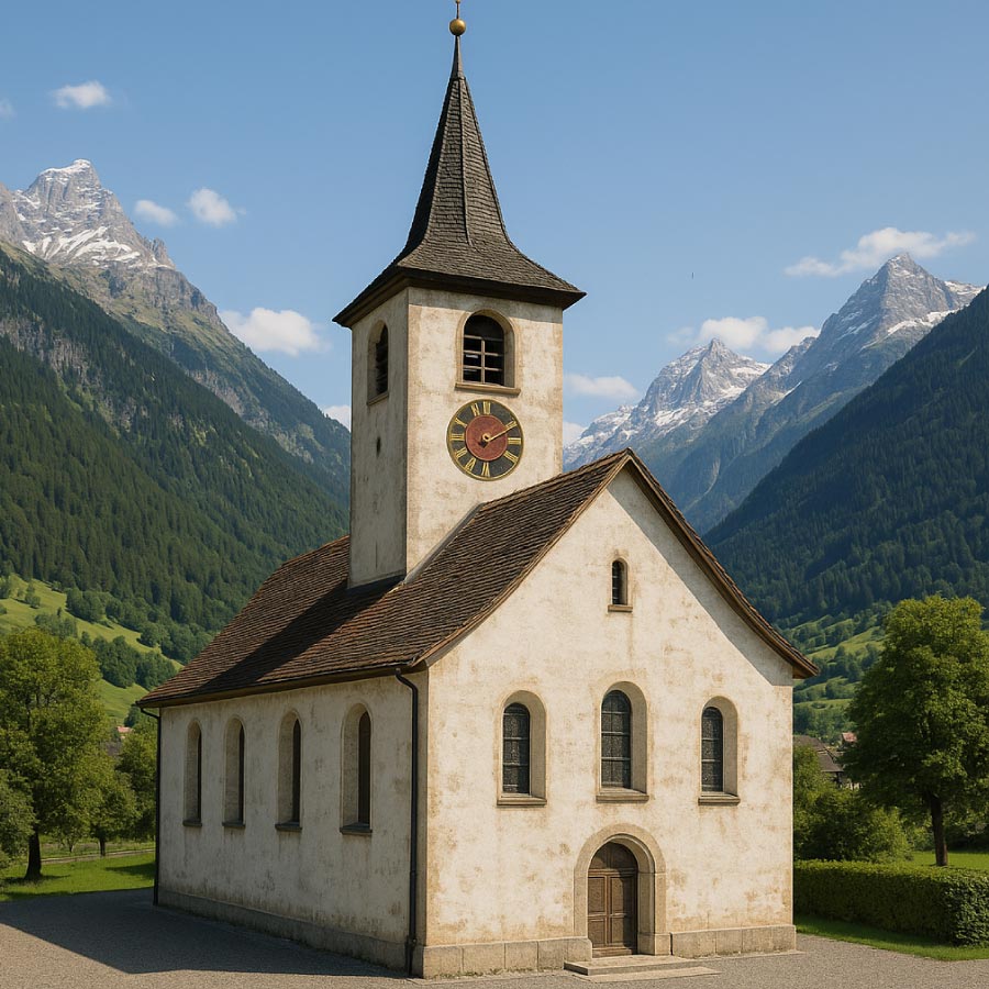 Église avant nettoyage